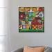 East Urban Home Mama's Colorful Quilts by Cheryl Bartley - Graphic Art Print Canvas in Brown/Green/Red | 26 H x 26 W x 1.5 D in | Wayfair