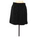 Ann Taylor LOFT Casual Skirt: Black Solid Bottoms - Women's Size Medium