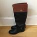 Coach Shoes | Coach Eva Riding Boots | Color: Black/Brown | Size: 7.5