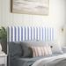 Sand & Stable™ Rylee Panel Headboard Upholstered/Cotton in Blue/White | 51 H x 41 W x 4 D in | Wayfair 788E5C3B7B19466DB4AA0E2DA0530759