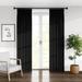 Willa Arlo™ Interiors Ernesto Solid Room Darkening Pinch Pleat Single Curtain Panel Polyester in Black | 132 H in | Wayfair