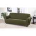 Kathy Ireland Home Day Break Box Cushion Sofa Slipcover Polyester in Green | 75 H x 96 W x 42 D in | Wayfair DAY-SOFA-FO