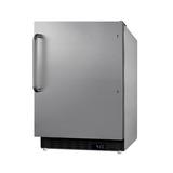 Summit Appliance 3.53 cu. ft. Built-In Mini Fridge Stainless Steel in Gray | 32 H x 20.88 W x 25 D in | Wayfair ALR47BCSS