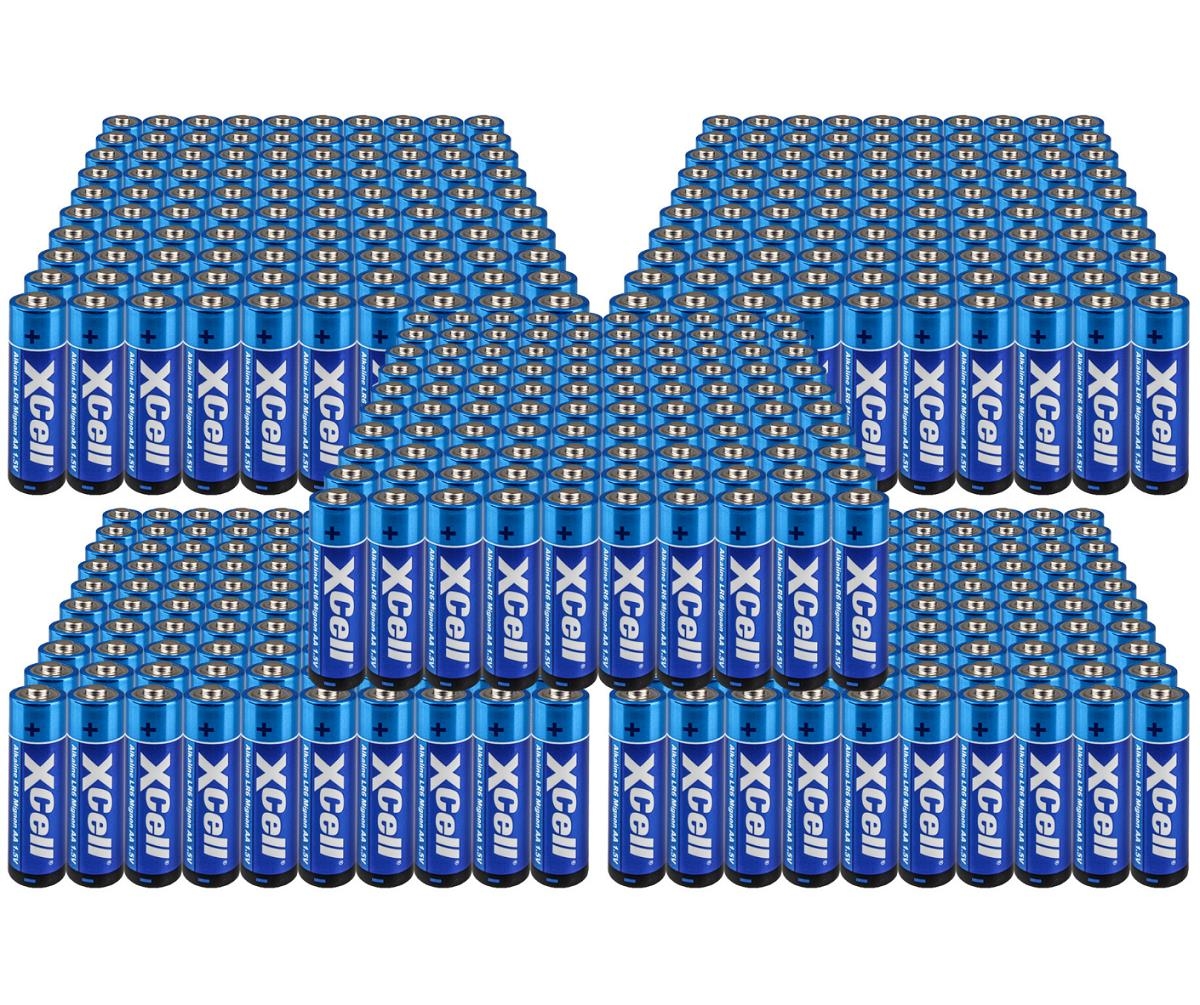 500x XCell AA LR6 Mignon Super Alkaline Batterie Image