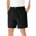 Men's Big & Tall Knockarounds® 6" Pull-On Shorts by KingSize in Black (Size 7XL)