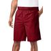 Men's Big & Tall KS Island™ 8" Classic Swim Trunks by KS Island in Rich Burgundy (Size 6XL)