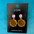 J. Crew Jewelry | J Crew Pink & Yellow Earrings Nwt | Color: Pink/Yellow | Size: Os