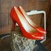 J. Crew Shoes | J. Crew Red/Orange Patent Leather Heels Shoes 8.5 | Color: Orange/Red | Size: 8.5