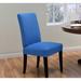 Kathy Ireland Home Ingenue Box Cushion Dining Chair Slipcover Polyester in Blue | 15.5 W x 18.5 D in | Wayfair ING-DRC-CB