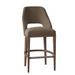 Fairfield Chair Darien Bar & Counter Stool Wood/Upholstered in Gray/Brown | 44.5 H x 21 W x 24.5 D in | Wayfair 5026-07_ 3162 63_ Tobacco