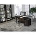 BDI Sequel 20 Glass Desk Wood in Gray/Black/Brown | 29 H x 66 W x 24 D in | Wayfair 6101 CRL/S