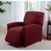 Kathy Ireland Home Ingenue T-cushion Recliner Slipcover Polyester in Red/Brown | 40 H x 88 W x 43 D in | Wayfair ING-LGRECL-RU