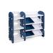 Costway Kids Toy Storage Organizer with Bins and Multi-Layer Shelf for Bedroom Playroom -Blue