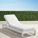 Palermo Chaise Lounge with Cushions in White Finish - Indigo with Canvas piping, Standard - Frontgate