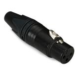 Neutrik NC3FXX-B 3-pole Female XLR Cable-mount Connector