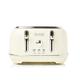 Haden Highclere Cream Toaster 4 Slice - Retro Toaster Design with Adjustable Temperature Control, Reheat, Defrost Settings - Easy To Clean And Easy To Use