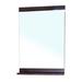Solid wood frame mirror cabinet-walnut - BellaTerra 203136-MIRROR