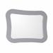 Framed mirror-manufactured wood-light gray - BellaTerra 9903-M-LG