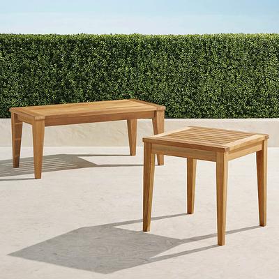 Teak Tables in Natural - Square Side Table - Frontgate