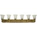 Sunlite 45465 - 6 Light 60 watt 120 volt Polished Brass LED Wall Sconce (B648D/PB/AL)