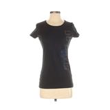 Russell Athletic Short Sleeve T-Shirt: Black Tops - Women's Size Small