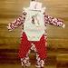 Jessica Simpson Matching Sets | Jessica Simpson 3pc Baby Set | Color: Red/White | Size: 6-9mb