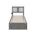 Viv + Rae™ Zosia Solid Wood Storage Platform Bed Wood in Gray | 41.375 H x 40.25 W x 76 D in | Wayfair 48CC9EC12DA1413CB82339E620D523CF