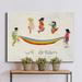 Zoomie Kids Rainbow Kids We Dream - Wrapped Canvas Print Canvas, Solid Wood in Pink | 20 H x 16 W x 1 D in | Wayfair