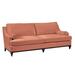 Lillian August Drake 90" Recessed Arm Sofa w/ Reversible Cushions Cotton in Pink | 35 H x 90 W x 39 D in | Wayfair LA7142S_Limestone Coral