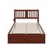 Viv + Rae™ Zosia Solid Wood Storage Platform Bed Wood in Brown | 41.375 H x 55.37 W x 76 D in | Wayfair 4ACD08264E7844FF87892B3F2202BF3D