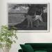 Alcott Hill® Stag Hound - Picture Frame Print on Canvas Canvas, Solid Wood in Black/Gray/Green | 26.5 H x 36.5 W x 1.5 D in | Wayfair