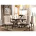 One Allium Way® Trumansburg Extendable Dining Set Wood/Upholstered in Brown | Wayfair 2DDB1947E83D4B1C8B384103607E5481