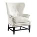 Wingback Chair - Lillian August Farrington 31" Wide Linen Wingback Chair Cotton in White | 44 H x 31 W x 35 D in | Wayfair LA4102C_AFFINITY WHITE