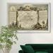 Trinx Atlas Nationale Illustre I - Picture Frame Graphic Art Print on Canvas Canvas, Solid Wood in Brown/Green | 22.5 H x 30.5 W x 1.5 D in | Wayfair