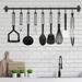 Lux Decor Collection 23 Pieces Kitchen Utensils Set Nylon & Stainless Steel Non-Stick Cooking Gadgets in Black | Wayfair 3153204112257