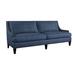 Lillian August Royce 87" Linen Recessed Arm Sofa w/ Reversible Cushions Linen in Gray | 37 H x 87 W x 37 D in | Wayfair LA7112S_CASTINE SLATE