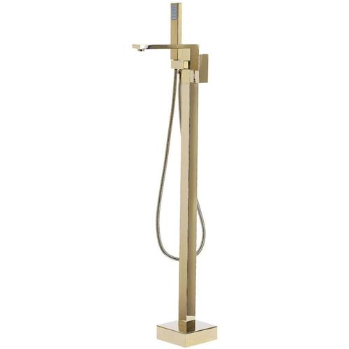 Armatur Bodenarmatur kantig Freistehend Messing Kunststoff Gold Elegant Stilvoll Futuristisch