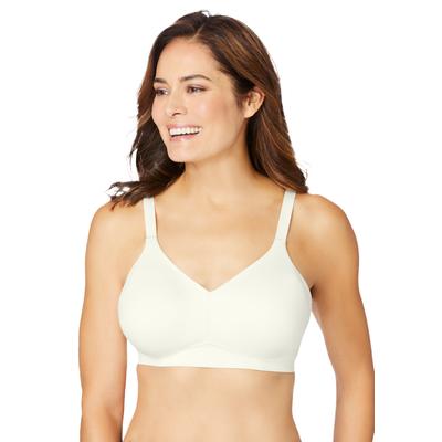 Plus Size Women's Wireless Back Smoothing Bra by Catherines in Ivory (Size 54 DDD)