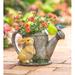 Wind & Weather Visiting Bunny & Bluebird Resin Indoor/Outdoor Statue Planter Resin/Plastic | 7.87 H x 44.42 W x 7.48 D in | Wayfair PL6950