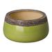 Dakota Fields Ceramic Pot Planter Ceramic in Green | 8 H x 12 W x 12 D in | Wayfair 0A56C80F88754AB29D19C635047A80FA