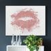 House of Hampton® Rose Gold Lips - Wrapped Canvas Print Canvas, Solid Wood in Pink | 27 H x 18 W x 1 D in | Wayfair