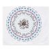 Indigo Safari Polyester Tapestry Polyester in White | 60 H x 50 W in | Wayfair E2B8CCC13EDA486FABC9032E25245730