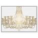 Etta Avenue™ Fashion & Glam Gala Luxe White Chandeliers - Graphic Art on Canvas in Black | 30 H x 45 W x 1.5 D in | Wayfair