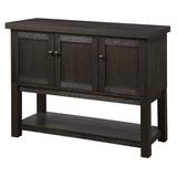 Millwood Pines Pohlman 48" Wide Server Wood in Black/Brown | 36 H x 48 W x 18 D in | Wayfair ABD846B46EE74A8EABF56BAECEAE9CBB