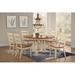 Canora Grey Parma 7 - Piece Extendable Rubberwood Solid Wood Dining Set Wood in Brown | 30 H in | Wayfair C8DC905A61684EA890877AD9C6315452