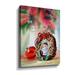 The Holiday Aisle® Christmas Angel Poinsettia - Print on Canvas in Brown/Green/Red | 10 H x 8 W x 1.5 D in | Wayfair
