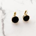 Kate Spade Jewelry | Kate Spade Round Earrings | Color: Black/Gold | Size: Os
