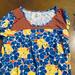 Lularoe Tops | Lula Roe Classic T | Color: Blue/Orange | Size: L