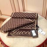 Gucci Accessories | New Gucci Brown Wool Scarf With Tag | Color: Brown | Size: Os