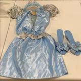 Disney Costumes | Cinderella Costume | Color: Blue/Silver | Size: 4-6x